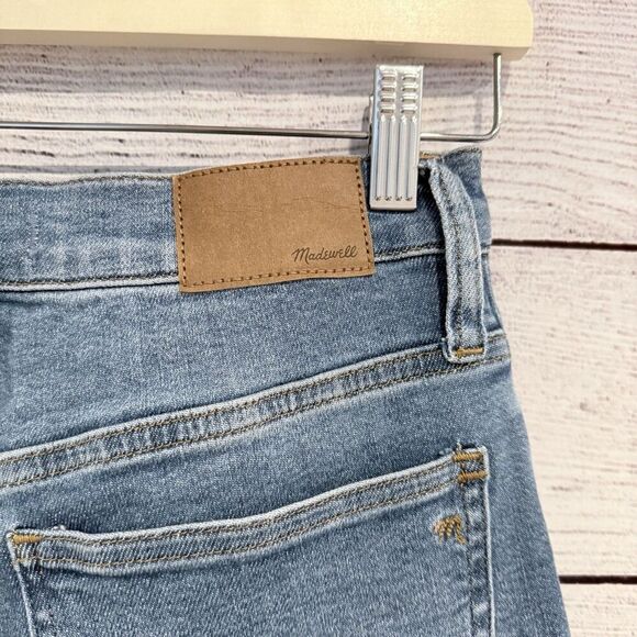 Madewell The Perfect Vintage Jean Size 26 High Rise Straight Raw Hem Denim Blue - Picture 10 of 12